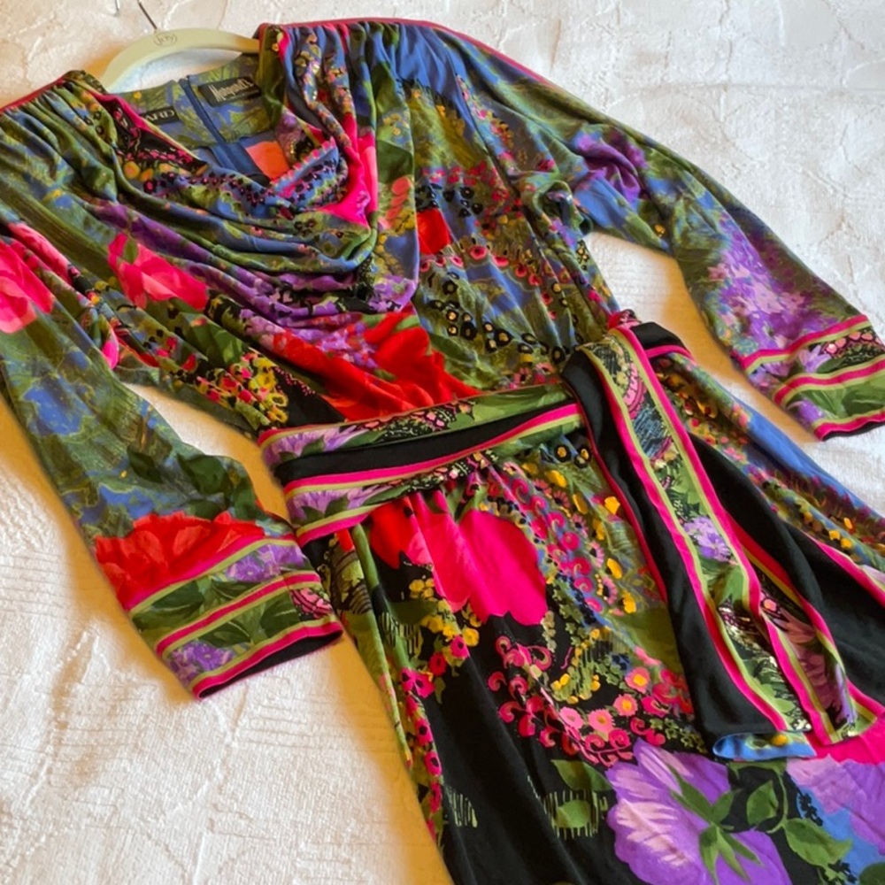 Leonard Floral Silk Dress